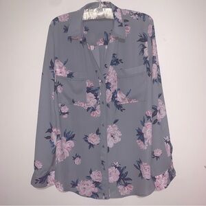 Candie's floral button-up blouse X-Large